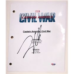Frank Grillo Signed "Captain America: Civil War" Full Movie Script (PSA COA)