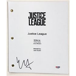 Ezra Miller Signed "Justice League" Full Movie Script (PSA COA)