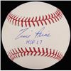 Image 1 : Tim Raines Signed OML Baseball Inscribed "HOF 17" (JSA COA)