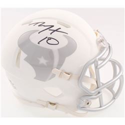 DeAndre Hopkins Signed Texans Matte White ICE Mini Speed Helmet (JSA COA)