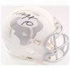 Image 1 : DeAndre Hopkins Signed Texans Matte White ICE Mini Speed Helmet (JSA COA)