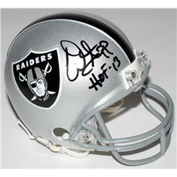 Warren Sapp Signed Raiders Mini Helmet Inscribed "HOF 13" (JSA COA)