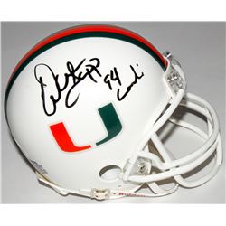 Warren Sapp Signed Miami Hurricanes Mini Helmet Inscribed "94 Lombardi" (JSA COA)