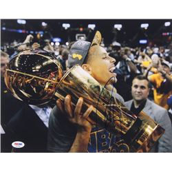 Stephen Curry Signed Warriors 11x14 Photo (PSA COA)