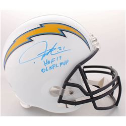 LaDainian Tomlinson Signed Chargers Full-Size Helmet Inscribed "HOF 17"  "06 NFL MVP" (Radtke COA  T