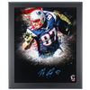 Image 1 : Rob Gronkowski Signed Patriots 27x23 Custom Framed Photo Display (Fanatics Hologram)