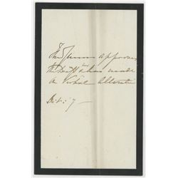 Queen Victoria Hand-Written Letter (JSA LOA)