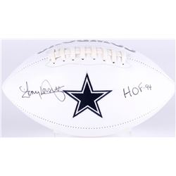 Tony Dorsett Signed Cowboys Logo Football Inscribed "HOF 94" (JSA COA)