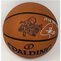 Stephen Curry Signed "Back-to-Back NBA Champions" Limited Edition Official NBA Game Ball Basketball 