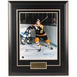 Bobby Orr Signed Bruins "The Game" 25.5x31.5 Custom Framed Photo Display (Great North Road COA)