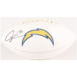 LaDainian Tomlinson Signed Chargers Logo Football (Tomlinson Hologram)