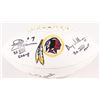 Image 1 : Mark Rypien, Joe Theismann  Doug Williams Signed  Inscribed Redskins Logo Full-Size Football (Radtke