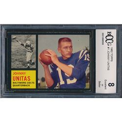 1962 Topps #1 Johnny Unitas (BCCG 8)