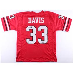 Terrell Davis Signed Georgia Jersey Inscribed "Go Dawgs!" (Radtke COA)