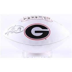 Hines Ward Signed Georgia Bulldogs Logo Football (Radtke COA)