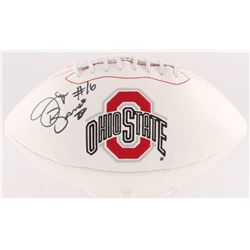 J. T. Barrett Signed Ohio State Buckeyes Logo Football (Barrett COA)