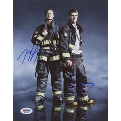 Taylor Kinney  Jesse Spencer Signed "Chicago Fire" 8x10 Photo (PSA COA)