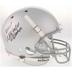 Paul Warfield Signed Ohio State Buckeyes Full Size Helmet Inscribed "61 Champs" (Radtke COA)