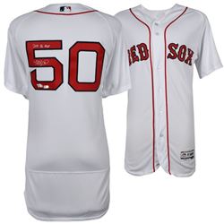 Mookie Betts Signed Red Sox Majestic Jersey Inscribed  "2018 AL MVP" (Fanatics Hologram)