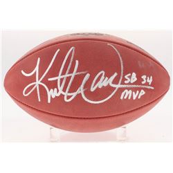Kurt Warner Signed Super Bowl XXXIV Authentic Football Inscribed "SB 34 MVP" (Radtke COA  Warner Hol
