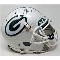 Aaron Rodgers Signed Packers LE Custom Hydro Dipped White Full-Size Authentic On-Field Helmet (Stein