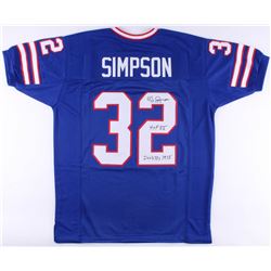 O.J. Simpson Signed Jersey Inscribed "HOF 85"  "2003 Yds 1973" (JSA COA)