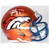 Image 1 : John Elway Signed Broncos Mini Blaze Speed Helmet (Radtke COA)