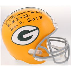 Jerry Kramer Signed Packers Full-Size Helmet Inscribed "S.B. I + II"  "H.O.F. 2018" (Radtke COA)