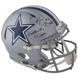 Ezekiel Elliott Signed Cowboys Full-Size Authentic On-Field Speed Helmet Inscribed "America's Team" 
