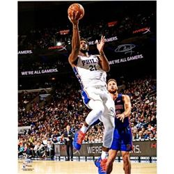 Joel Embiid Signed 76ers "Lay Up" 16x20 Photo (Fanatics Hologram)