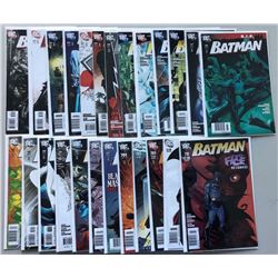 Lot of (22) 2007-2011 DC Batman 1st Series Comic Books