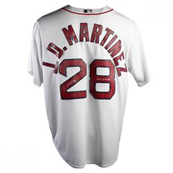 J.D. Martinez Signed Red Sox Jersey Inscribed "2018 WS Champs" (Steiner COA)
