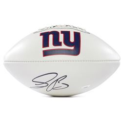 Saquon Barkley Signed Giants Logo Football (Panini COA)