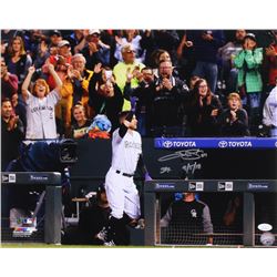 Trevor Story Signed Colorado Rockies 16x20 Photo Inscribed "3 HR 9/5/18" (JSA COA)