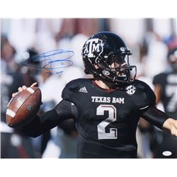 Johnny Manziel Signed Texas AM Aggies 16x20 Photo Inscribed "12 HT" (JSA COA)