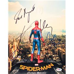 Spider-Man: Homecoming 11x14 Photo Cast-Signed by (5) With Tom Holland, Zendaya, Bokeem Woodbine, Ja