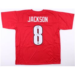 Lamar Jackson Signed Louisville Cardinals Jersey Inscribed "Heisman 16" (Radtke COA)