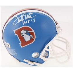 Terrell Davis Signed Denver Broncos Throwback Mini Helmet Inscribed "HOF 17" (Radtke COA)