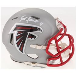 Brett Favre Signed Atlanta Falcons Blaze Speed Mini Helmet (Radtke COA)