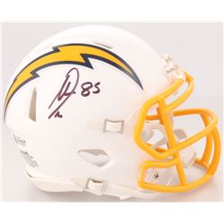 Antonio Gates Signed San Diego Chargers Mini Color Rush Speed Helmet (Beckett COA)