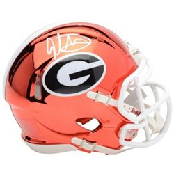 Todd Gurley Signed Georgia Bulldogs Chrome Mini Speed Helmet (Fanatics Hologram)