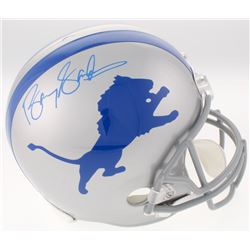 Barry Sanders Signed Detroit Lions Throwback Full-Size Helmet (Schwartz Hologram)