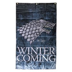 Kit Harington Signed "Game Thrones: Winter is Coming" 30x50 Banner (Radtke COA)