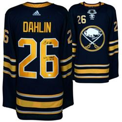Rasmus Dahlin Signed Buffalo Sabres Jersey Inscribed "NHL Debut 10/4/18" (Fanatics Hologram)