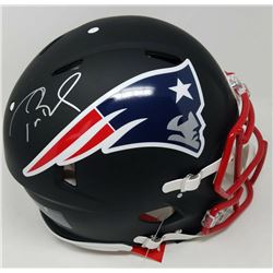 Tom Brady Signed New England Patriots Full-Size Authentic On-Field Black Matte Speed Helmet (TriStar