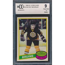 1980-81 O-Pee-Chee #140 Ray Bourque RC (BCCG 9)