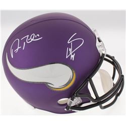 Adam Thielen  Stefon Diggs Signed Minnesota Vikings Full-Size Speed Helmet (JSA COA)