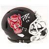 Image 1 : Philip Rivers Signed NC State Wolfpack Custom Matte Black Speed Mini Helmet (Radtke COA)