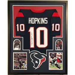 DeAndre Hopkins Signed 34x42 Custom Framed Jersey (JSA COA)