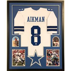 Troy Aikman Signed 34x42 Custom Framed Jersey (JSA COA)